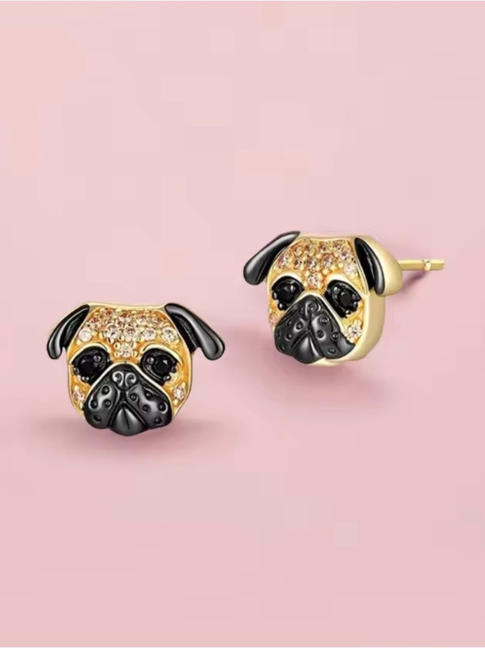 New Adorable Pug Earrings
